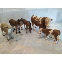 ФИГУРКИ ДОМАШНИХ ЖИВОТНЫХ ШЛЯЙХ(ГЕРМАНИЯ) +паззл Равенсбургер"Ферма" одним лотом