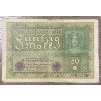 Банкнота 50 марок 1919 год. Веймарская республика.