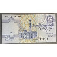 Банкнота 25 пиастров 2003 года. Египет. НЕ БЫЛА В ОБОРОТЕ.