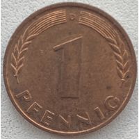 Германия 1 пфенниг 1950 г. D