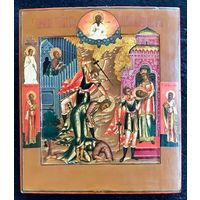 Усекновение главы Святого Иоанна Предтечи. Мстёрские мастерские Москвы, XIX в.