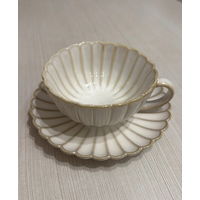 Чайная пара чашка и блюдце