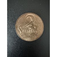 2 сантима 1922 года . Хорошее состояние. С 1 рубля