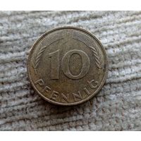 Werty71 Германия ФРГ 10 пфеннигов 1987 F