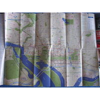 Карта Вашингтона со схемой метро (60х45 см)