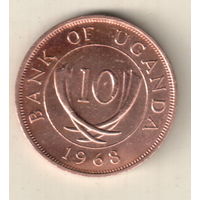 Уганда 10 цент 1966