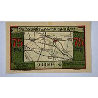 1921 год 75  пфеннигов  Германия нотгельд