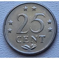 Антильские острова 25 центов 1976