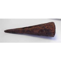 Антикварное навершие Кованый наконечник на древко флага