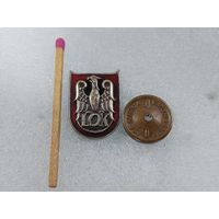 Знак-фрачник ПНР. LOK. Активист лиги обороны страны. тяжёлый, винт, накладной