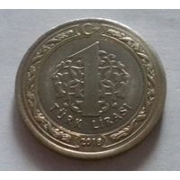 1 лира, Турция 2018 г.