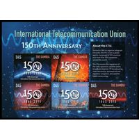 2015 Гамбия 7143-7147KL 150 лет МСЭ, телекоммуникаций  12,00 евро