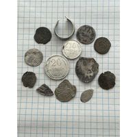 Серебренные монеты + кольцо