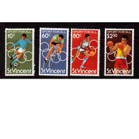 Сент-Винсент-1980(Мих.581-584)  ** ,  Спорт, ОИ-1980, (полная серия)