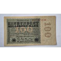 1923 год Германия 100 000 000