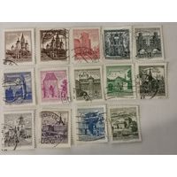 Архитектурные памятники Австрии. Марки из серии 1957-1970 гг.