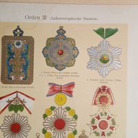Орден 3. Литография Германия. Гравюра середина 19века 24х17см.  РАСПРОДАЖА КОЛЛЕКЦИИ.