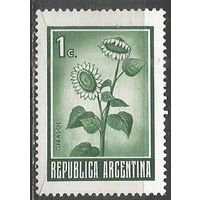 Аргентина. Цветы. Подсолнечник. 1961г. Mi#764.