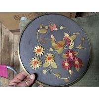 Панно из соломки Пташка УССР 1990 г.