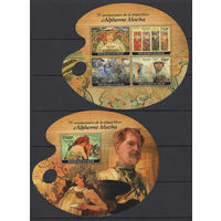 Нигер 2014** Искусство Картины Художник Альфонс Муха