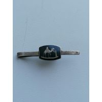 Заколка, застежка для галстука, серебро, чернь торги с Рубля