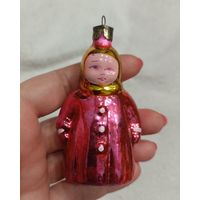 Елочные игрушки, стекло, девочка, ребенок,