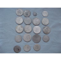 Лот из 19-ти монет номиналов 10 и 5 грош и не только  от 1 рубля без МЦ