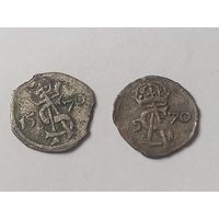 Двуденарии 1570 г ., с 1 рубля, без мц