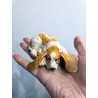 Лот С 1 РУБЛЯ! много лотов! Сувенирная фигурка Собачка Бассет-хаунд