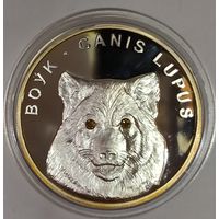 20 рублей 2007 волк Беларусь унция серебра 999 пр.