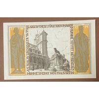 Нотгельд 25 пфеннигов 1921 год. Брауншвейг. Веймарская республика