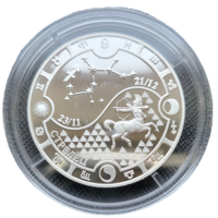 Габон 1000 франков КФА 2014 Знаки зодиака Стрелец! Серебро 925 пробы 16,81 грамм! ОБМЕН!