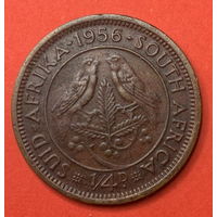 ЮАР, колония Англии, 1/4 пенса 1956г.