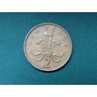 2 пенса Великобритания.