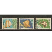 Джибути-1978(Мих.231-233),  ** ,    Морская Фауна ,Рыбы (полная серия)