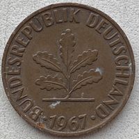 Германия 2 пфеннига 1967 г. F