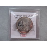 Ямайка 1 доллар 1982 год Чемпионат мира по футболу 1982