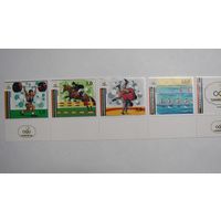 Туркмения. Олимпиада. Барселона-92. Сцепка из 5 марок.