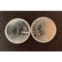 Гватемала  5 сентаво 2009 Хлопковое дерево UNC