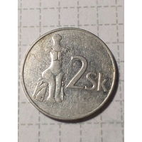 2 кроны Словакия 1993 год