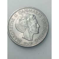 Дания 1 крона 1980 года .