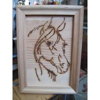 Рамка с лошадью 17х12 см. Для фото и др. вставок 15х10 см.