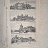 Parlamentsgebaude.Гравюра энциклопедическая 19-20век.24х17см. Германия.