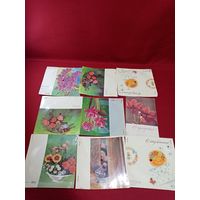 С рубля без мц. пластинки-открытки СССР. 14х14см.