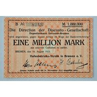 1923 год Германия 1 000 000 марок