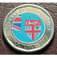 Фиджи 50 центов, 2020 50 лет независимости    ( 2-8-6 )