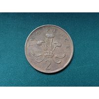 2 пенса Великобритания.