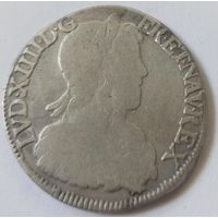 Франция 1\2 Экю, 1651 Людовик 14