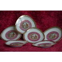 Тарелочки - розетки 6 шт . ( Германия )     все  целые