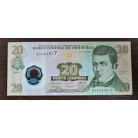 Гондурас 20 лемпира образца 2008 года P-95a.2 UNC